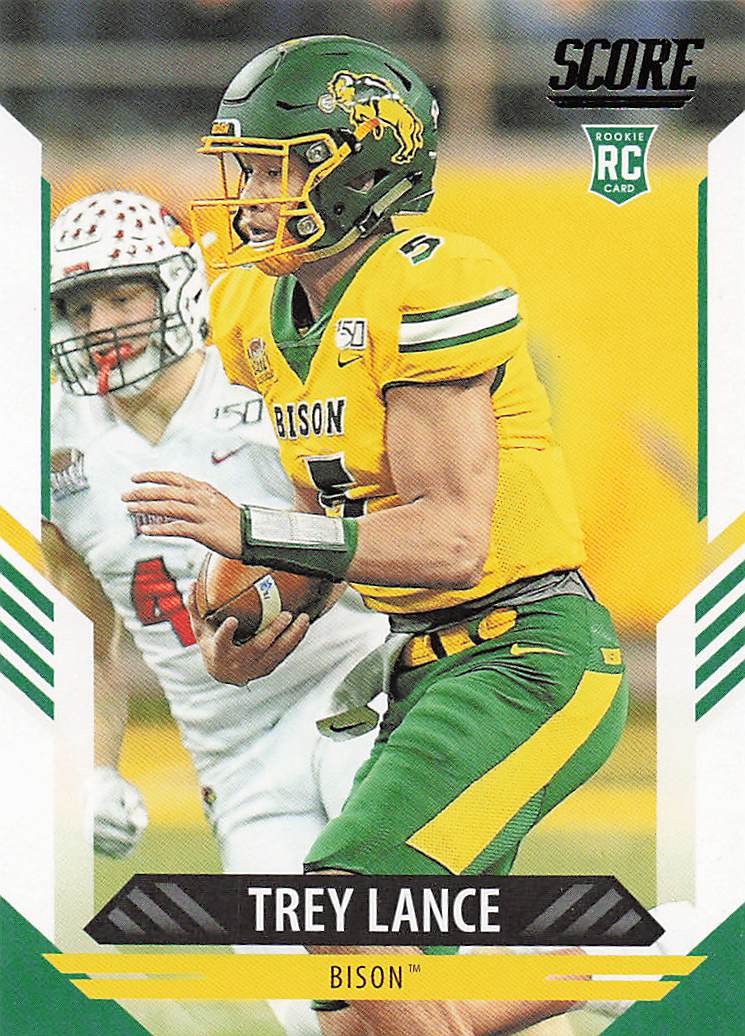 2021 Score Football Trey Lance #303 Rookie