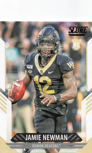 2021 Score Football Jamie Newman #307 Rookie