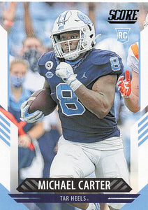 2021 Score Football Michael Carter #316 Rookie