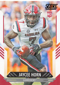 2021 Score Football Jaycee Horn #344 Rookie