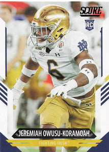 2021 Score Football Jeremiah Owusu-Koramoah #353 Rookie