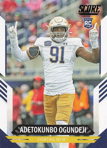 2021 Score Football Adetokunbo Ogundeji #395 Rookie