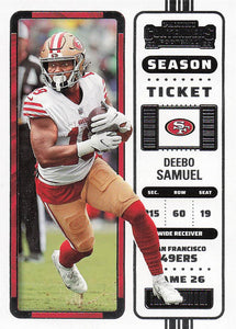 2022 Panini Contenders Football Deebo Samuel #83