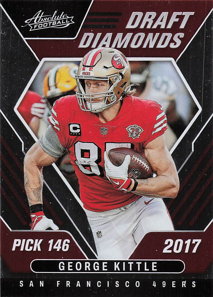 2022 Panini Absolute Football Draft Diamonds George Kittle #DD-15