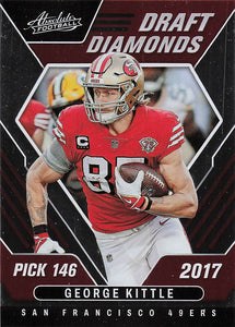 2022 Panini Absolute Football Draft Diamonds George Kittle #DD-15