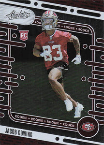 2024 Panini Absolute Football Retail Jacob Cowing #191 Rookie