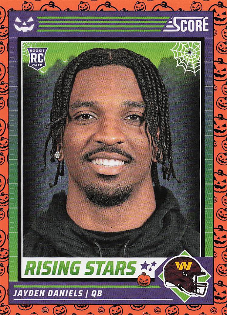 2024 Score-A-Treat - Rising Stars Orange Pumpkin Jayden Daniels #26