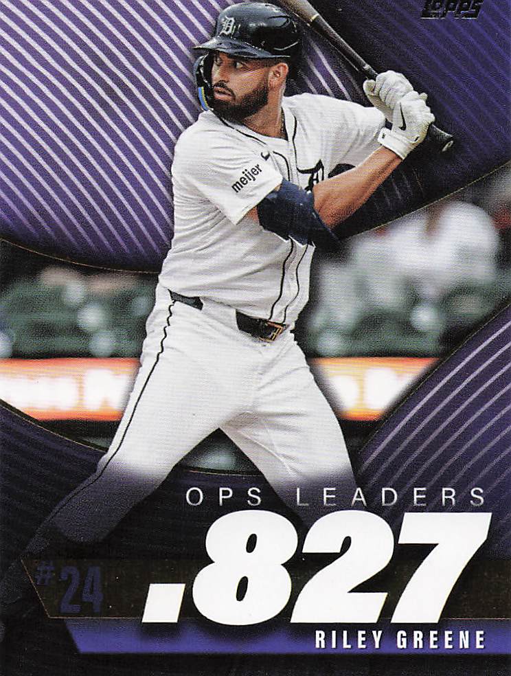 2025 Topps Baseball OPS Leaders Riley Greene #OPS-24