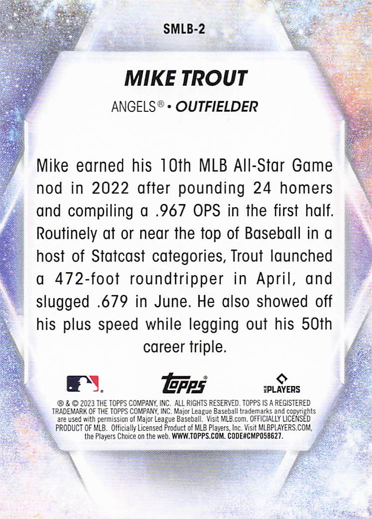 2023 Topps Baseball Stars of MLB Mike Trout #SMLB-2