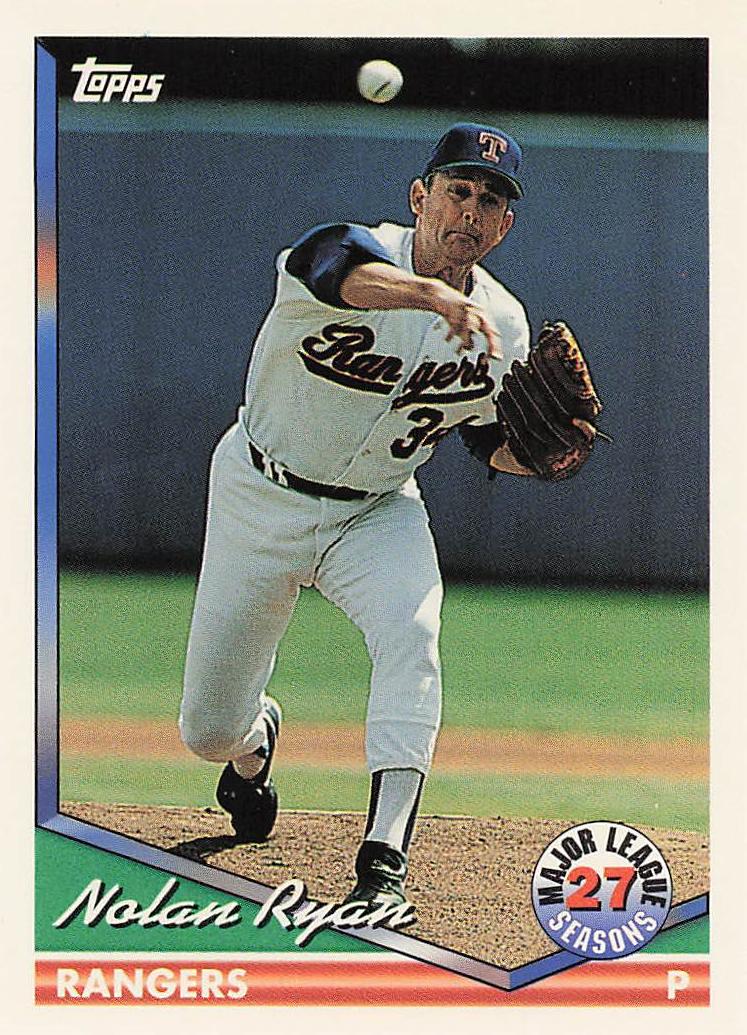 1994 Topps Baseball Nolan Ryan #34