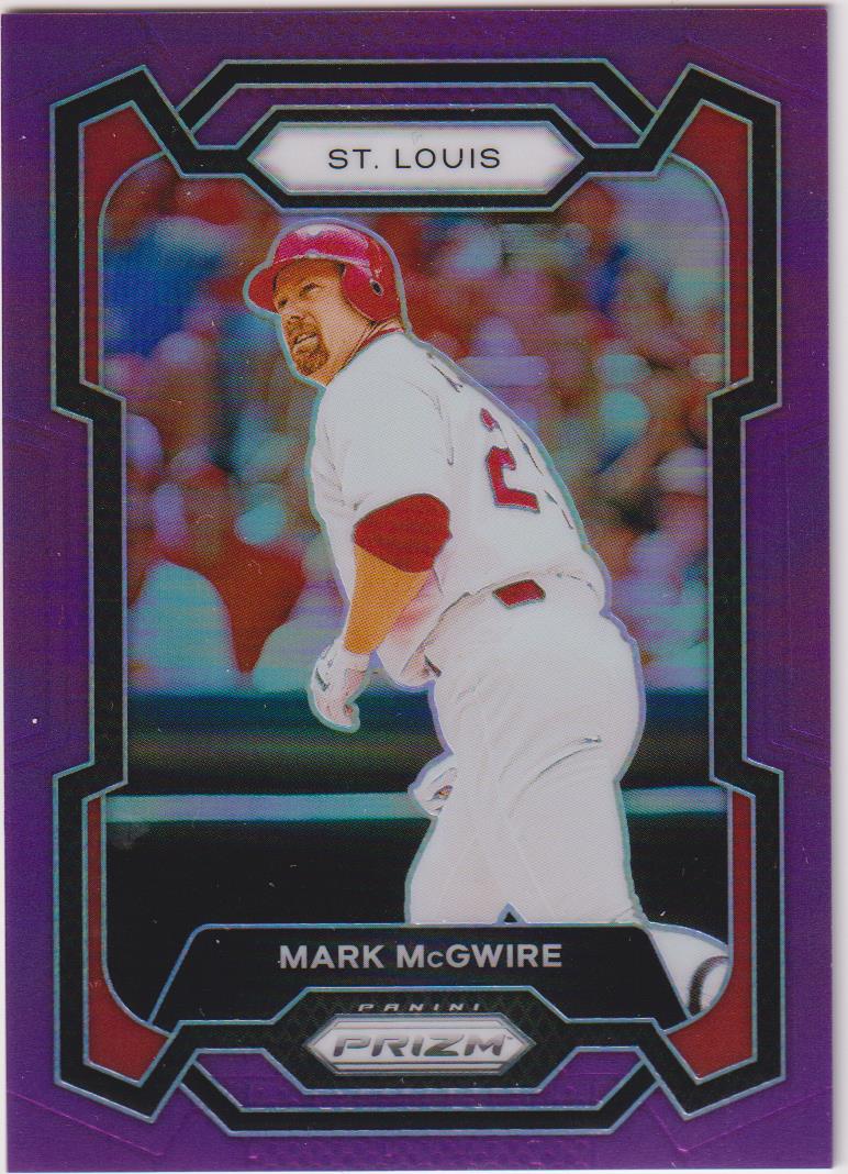 2024 Panini Prizm Baseball Purple Prizms Mark McGwire #161