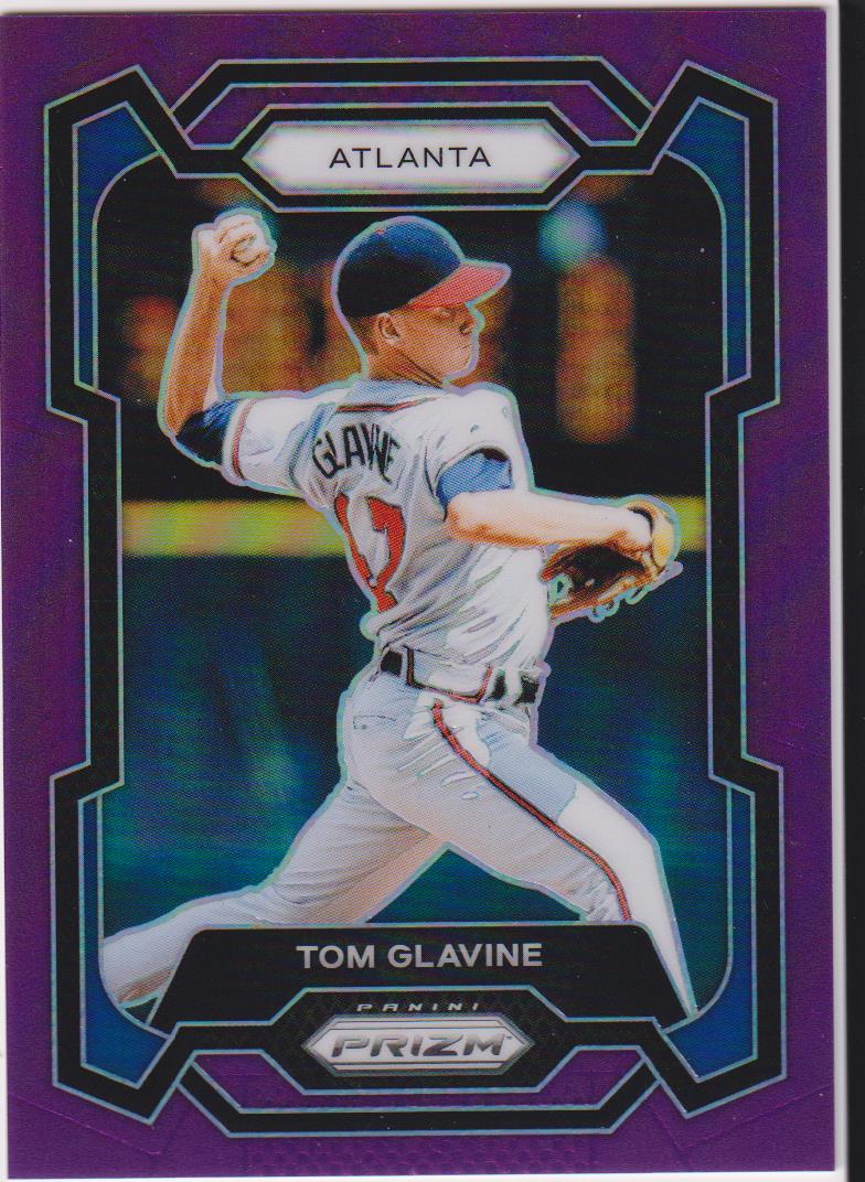 2024 Panini Prizm Baseball Purple Prizms 65/99 Tom Glavine #60