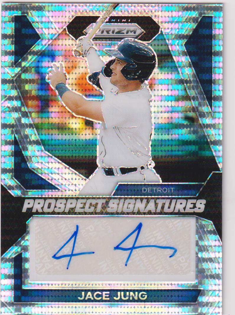 2024 Panini Prizm Signatures Pulsar Prizms 016/199 Jace Jung #PS-JJ