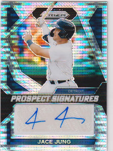 2024 Panini Prizm Signatures Pulsar Prizms 016/199 Jace Jung #PS-JJ