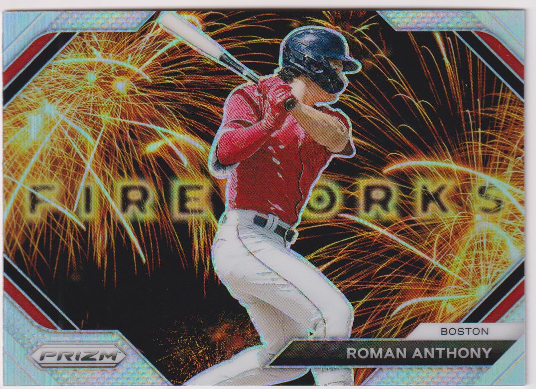 2024 Panini Prizm Baseball Fireworks Silver Prizms Roman Anthony #25