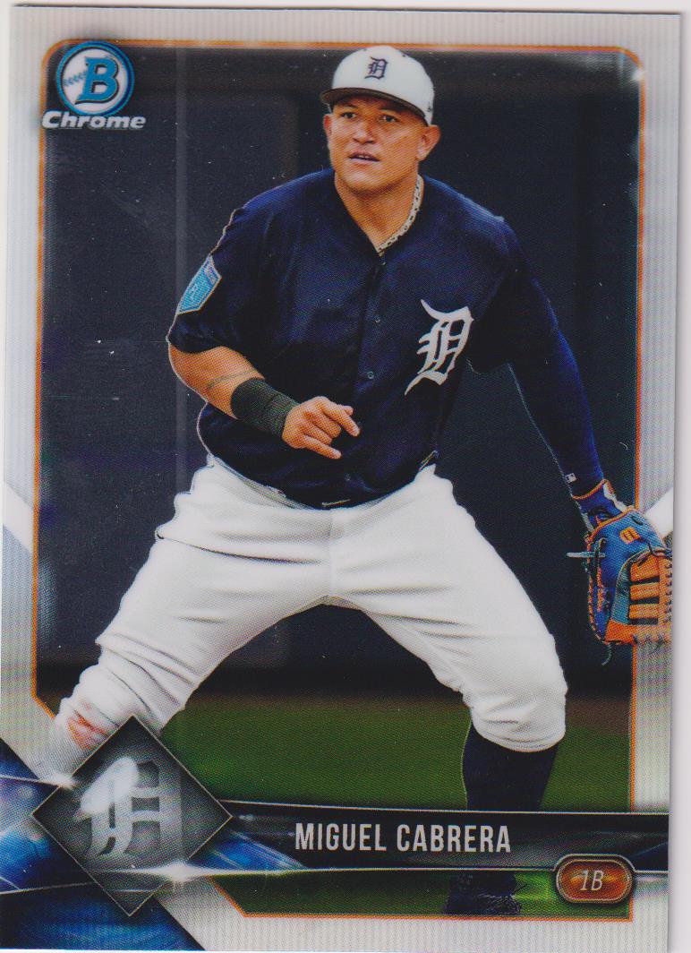 2018 Bowman Chrome Baseball Miguel Cabrera #61