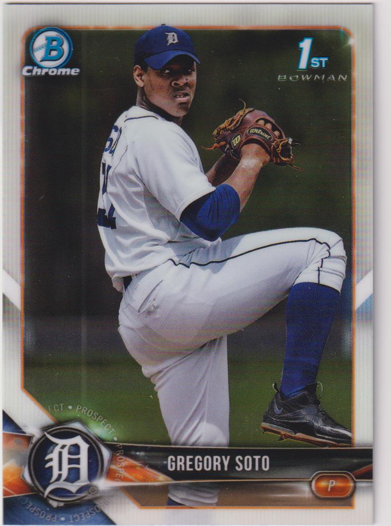 2018 Bowman Chrome Baseball Prospects Greg Soto #BCP239