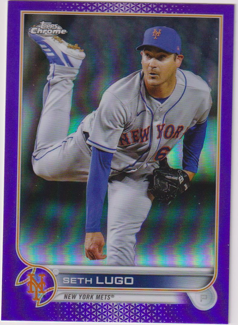 2022 Topps Chrome Update Baseball Purple Refractor Seth Lugo #USC177