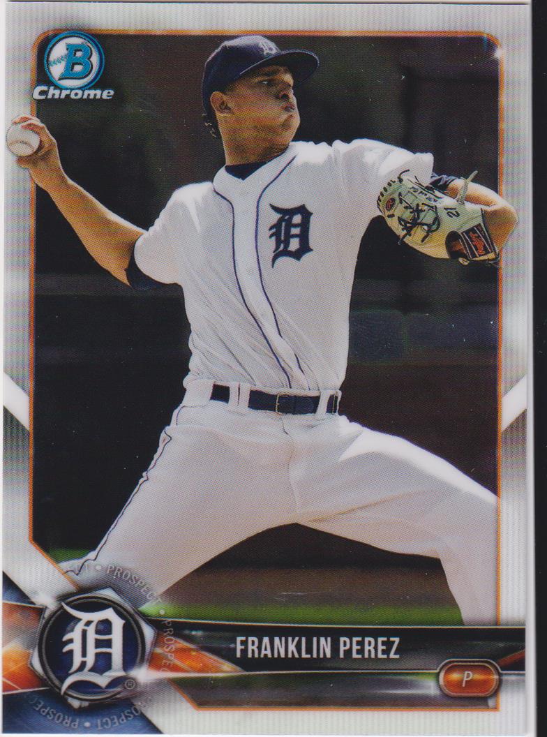 2018 Bowman Chrome Baseball Prospects Franklin Perez #BCP185