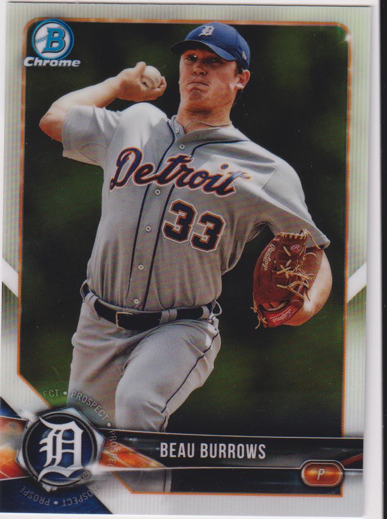 2018 Bowman Chrome Baseball Prospects Beau Burrows #BCP216