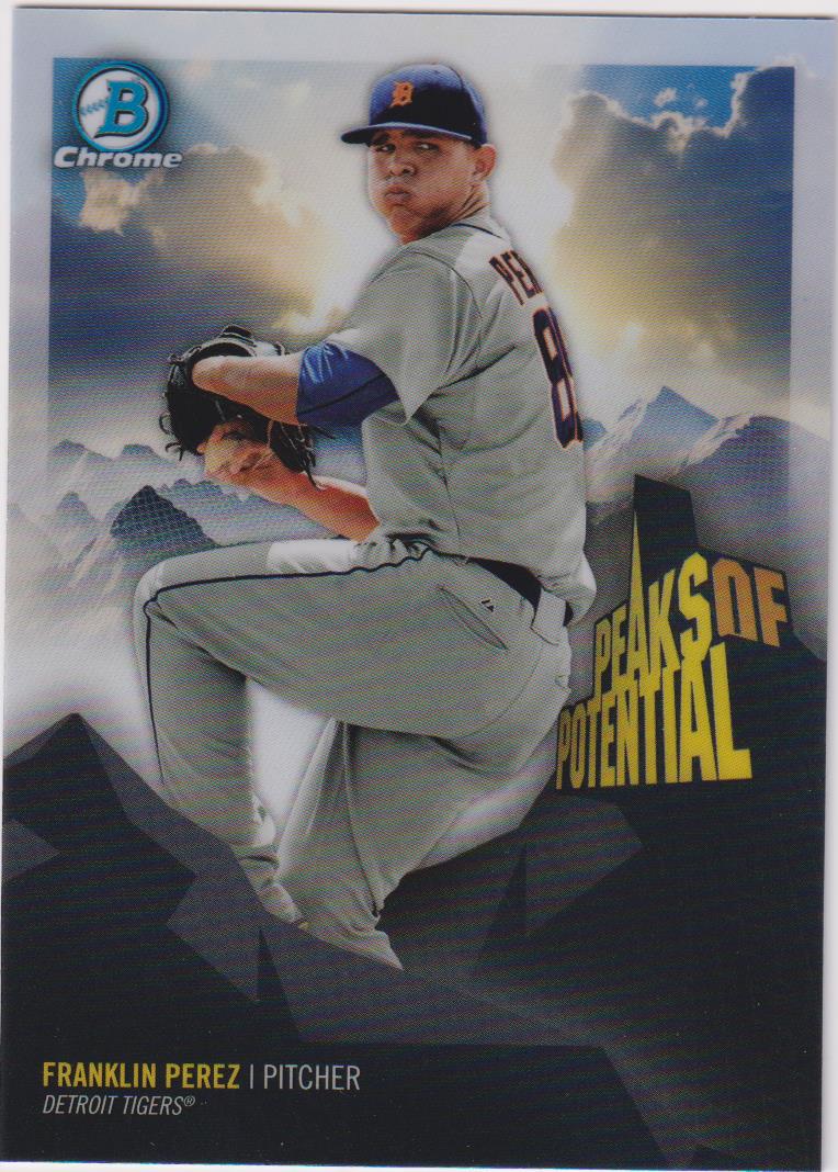 2018 Bowman Chrome Baseball Peaks of Potential Franklin Perez #PP-FP