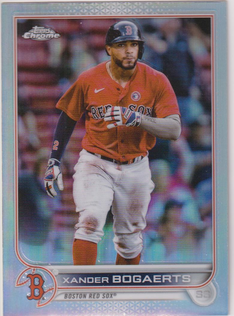 2022 Topps Chrome Baseball Refractor Xander Bogaerts #55