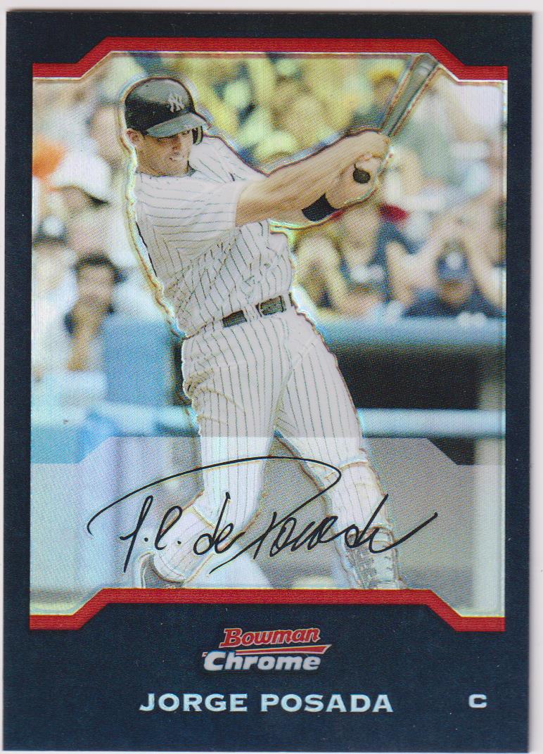2004 Bowman Chrome Baseball Refractors Jorge Posada #32