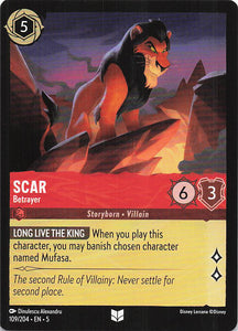 Disney Lorcana: Shimmering Skies EN: #109 Scar
