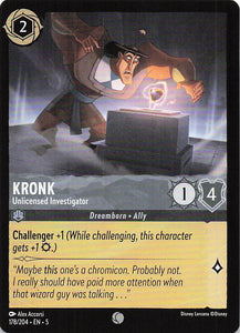 Disney Lorcana: Shimmering Skies EN: #178 Kronk