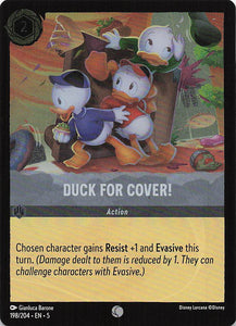 Disney Lorcana: Shimmering Skies Foil EN: #198 Duck For Cover