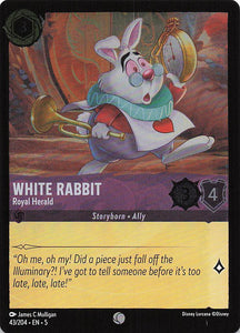 Disney Lorcana: Shimmering Skies Foil EN: #43 White Rabbit