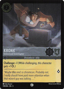 Disney Lorcana: Shimmering Skies Foil EN: #178 Kronk