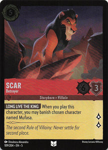 Disney Lorcana: Shimmering Skies Foil EN: #109 Scar