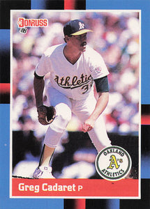 1988 Donruss Greg Cadaret #528 RC