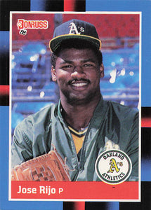 1988 Donruss Jose Rijo #548