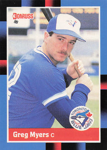 1988 Donruss Greg Myers #624 RC