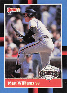 1988 Donruss Matt Williams #628 RC
