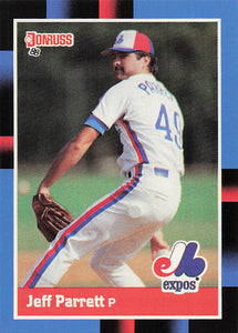 1988 Donruss Jeff Parrett #406 RC