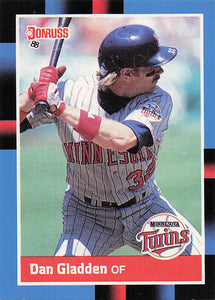 1988 Donruss Dan Gladden #491