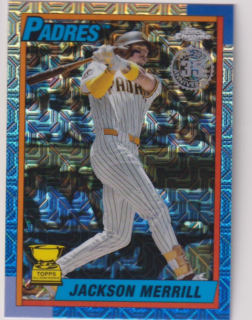 2025 Topps Baseball 1990 Topps Baseball Chrome Mojo Jackson Merrill #T90C-34