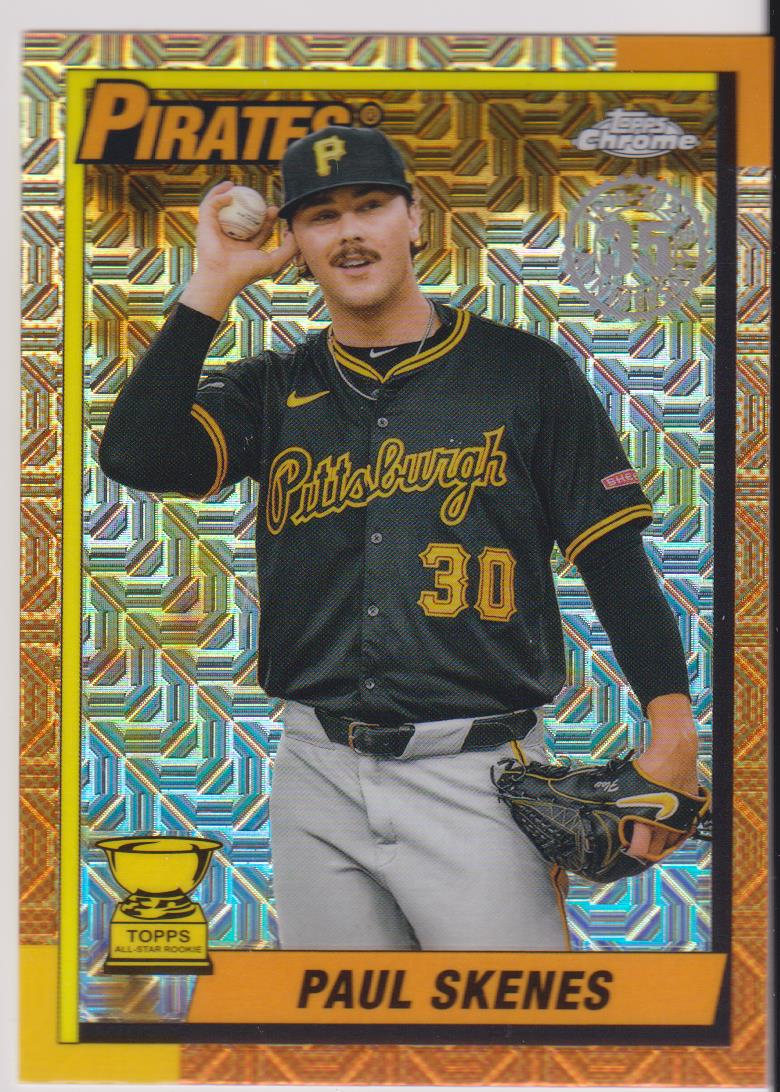 2025 Topps Baseball 1990 Topps Baseball Chrome Mojo Paul Skenes #T90C-32