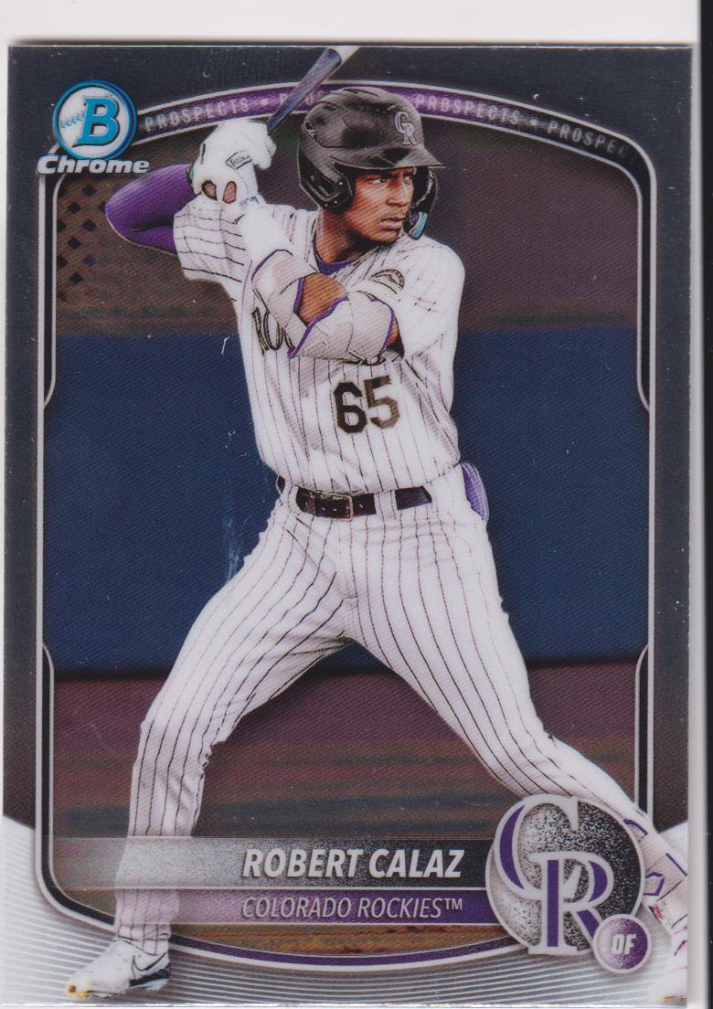 2025 Bowman Baseball Chrome Prospects Robert Calaz #BCP-40
