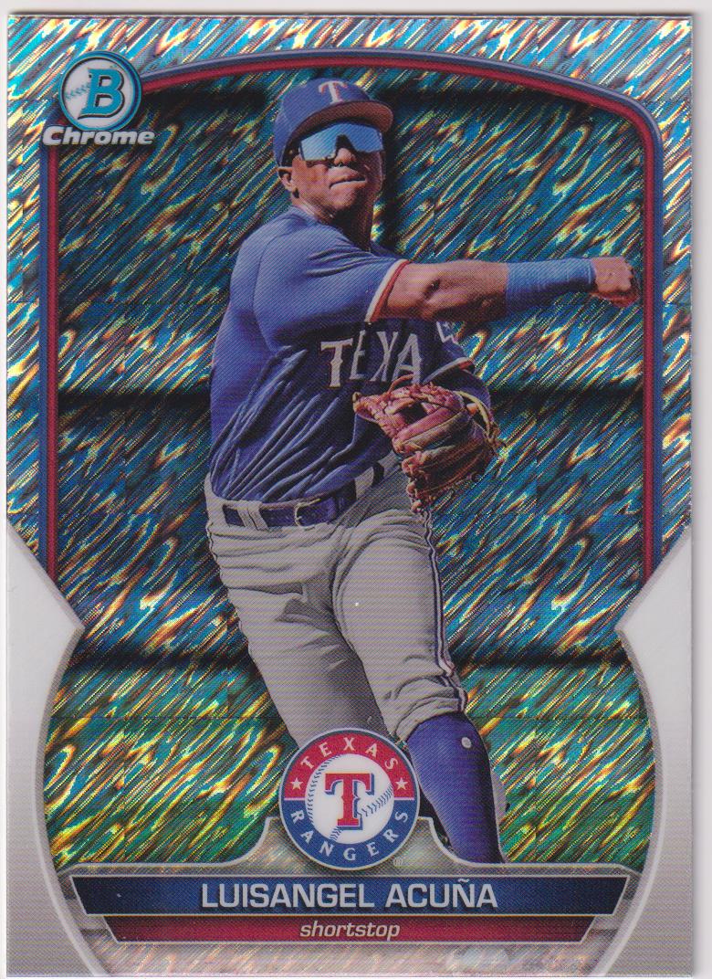 2023 Bowman Chrome Prospects Shimmer Refractor Luisangel Acuña #BCP-230