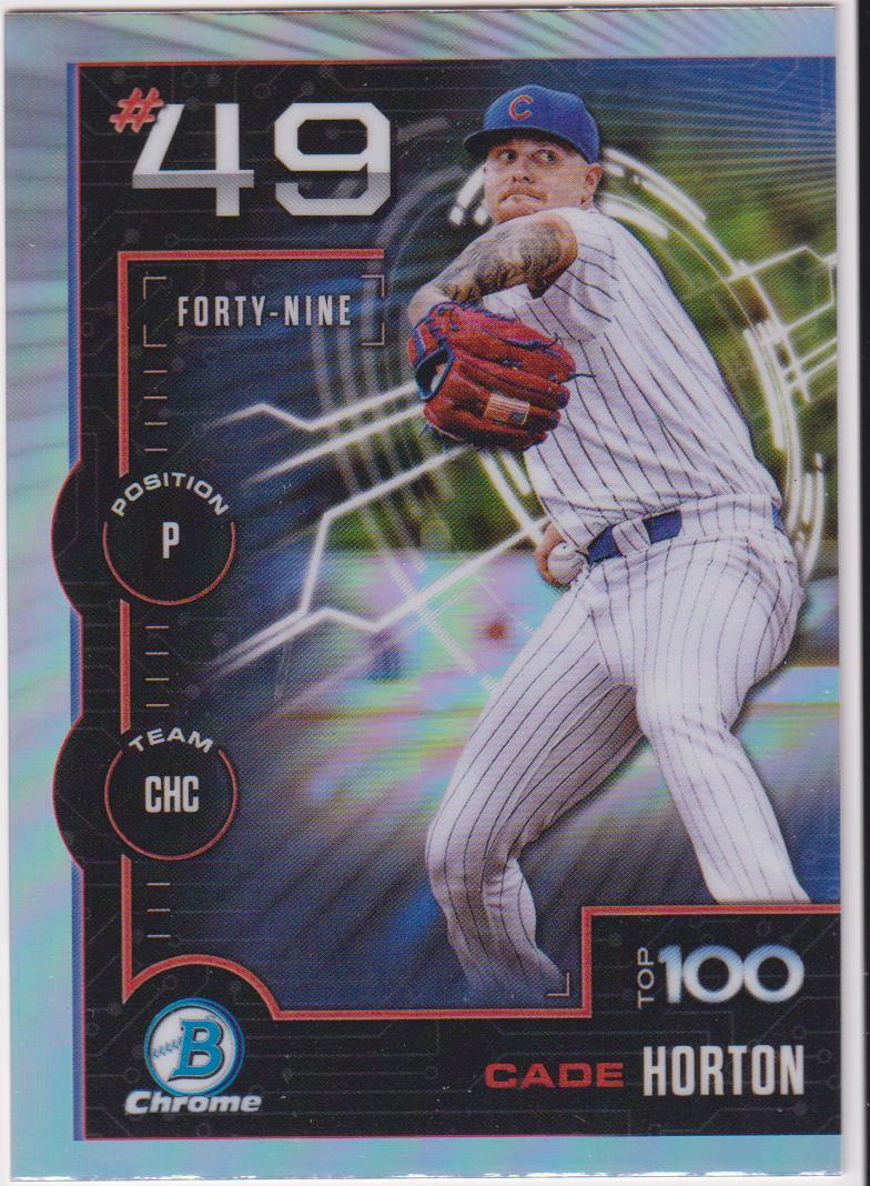 2025 Bowman Baseball Bowman Scouts Top 100 Cade Horton #BTP-49
