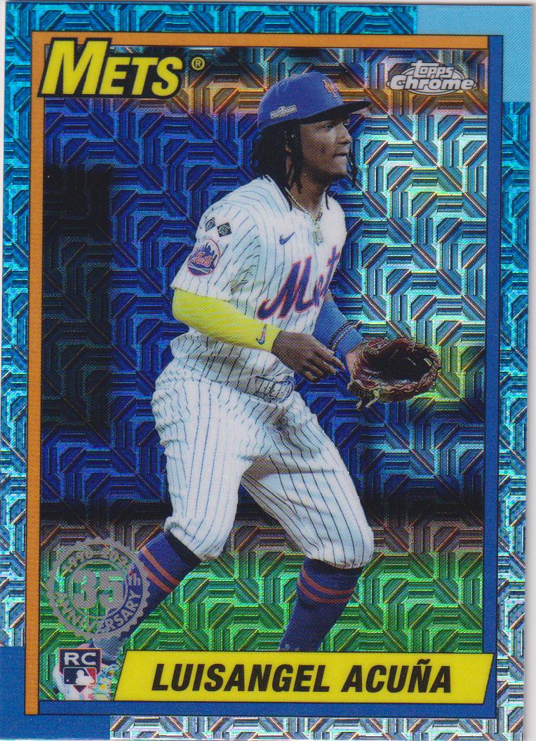 2025 Topps Baseball 1990 Topps Baseball Chrome Mojo Luisangel Acuña #T90C-128