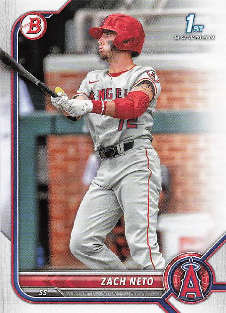 2022 Bowman Draft Baseball Zach Neto #BD-18