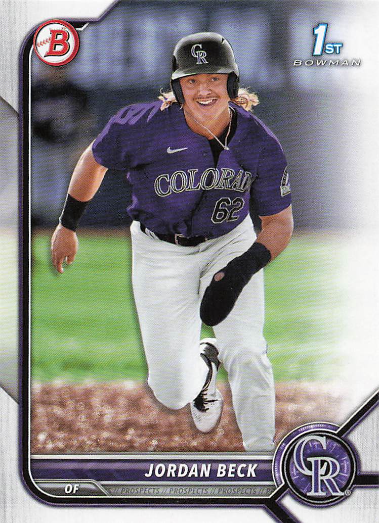 2022 Bowman Draft 1st Edition Baseball Jordan Beck #BD-34
