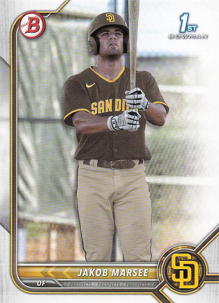 2022 Bowman Draft Baseball Jakob Marsee #BD-73