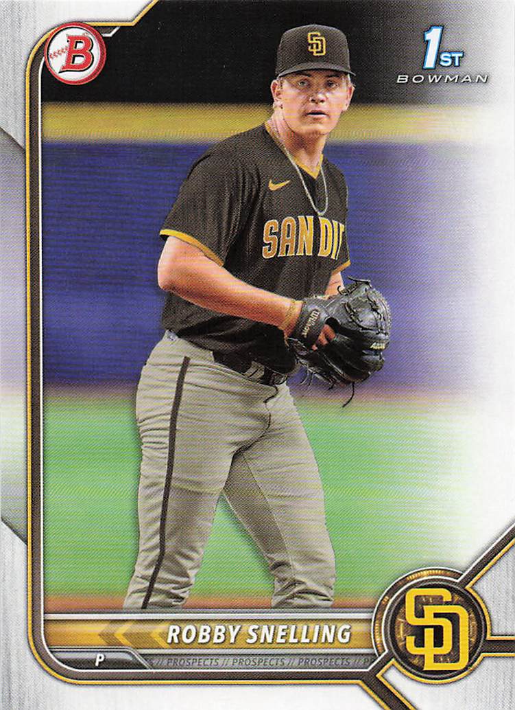 2022 Bowman Draft Baseball Robby Snelling #BD-82