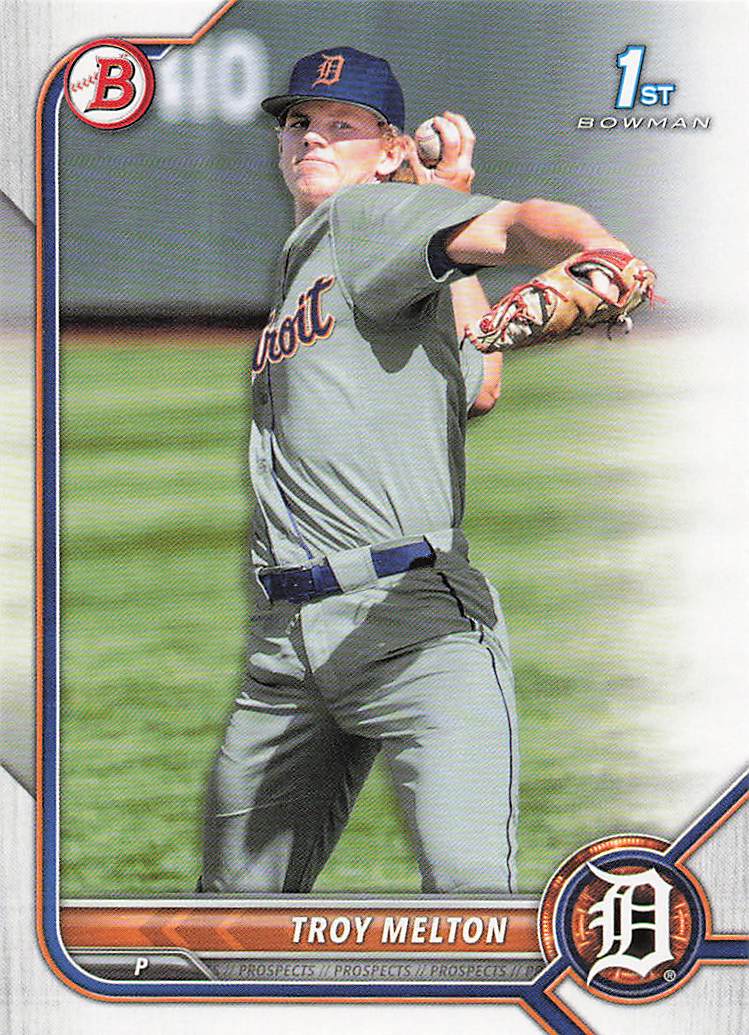 2022 Bowman Draft Baseball Troy Melton #BD-118